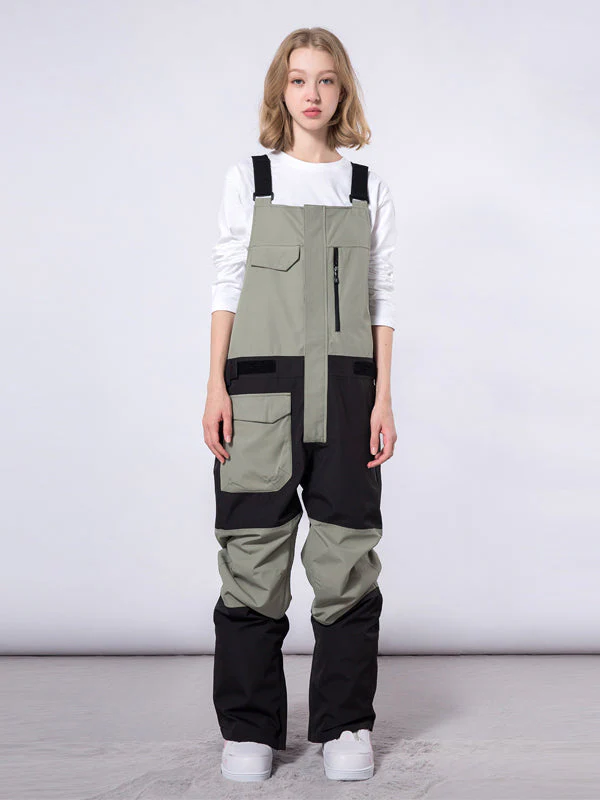 Men's Mutu Snow Winter Moment Block Snow Bibs Pants - Image 10