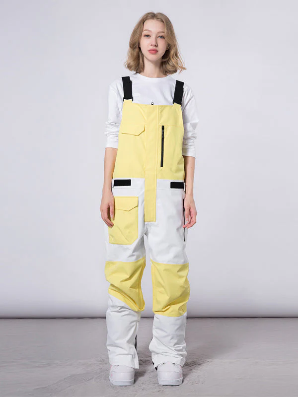 Men's Mutu Snow Winter Moment Block Snow Bibs Pants - Image 6