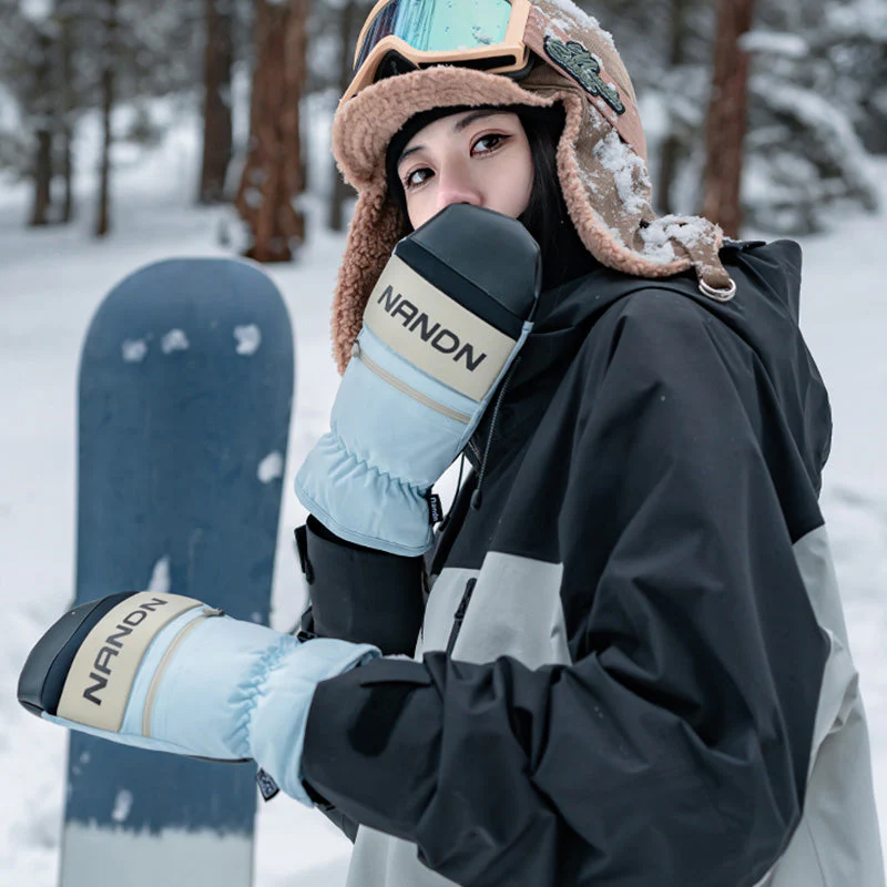 Men's Nandn AlpinePeak All-Weather Mountain Snowboard Mittens - Image 14