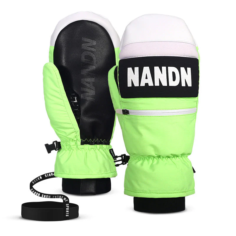 Men's Nandn AlpinePeak All-Weather Mountain Snowboard Mittens - Image 2