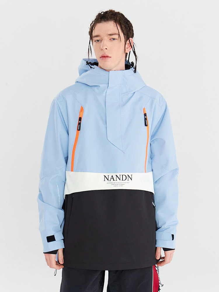 Men's Nandn Happy Holidays Snowboard Anorak Jacket