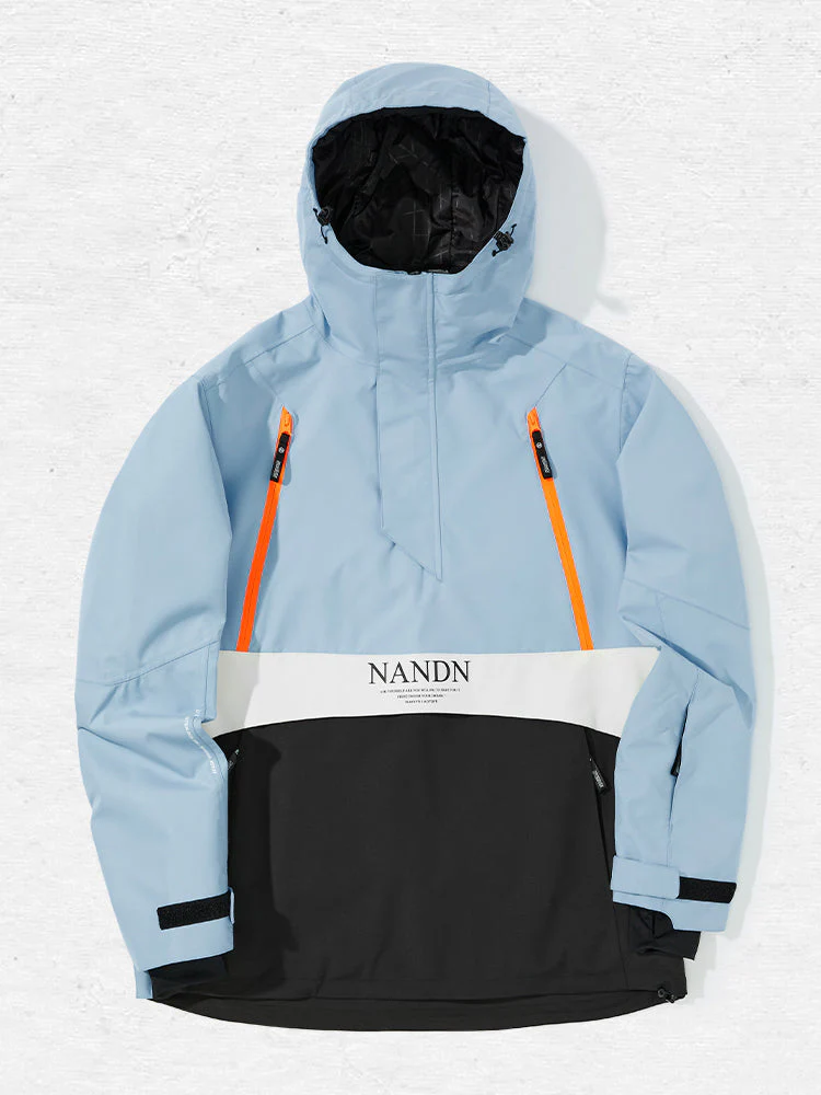 Men's Nandn Happy Holidays Snowboard Anorak Jacket - Image 2