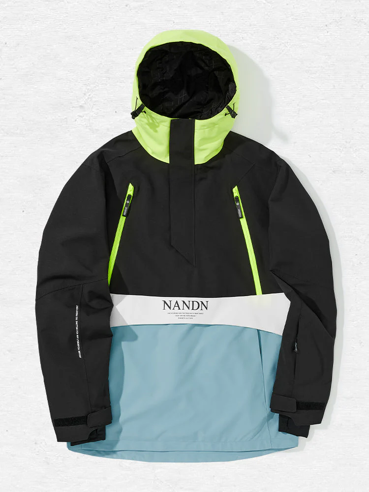 Men's Nandn Happy Holidays Snowboard Anorak Jacket - Image 4
