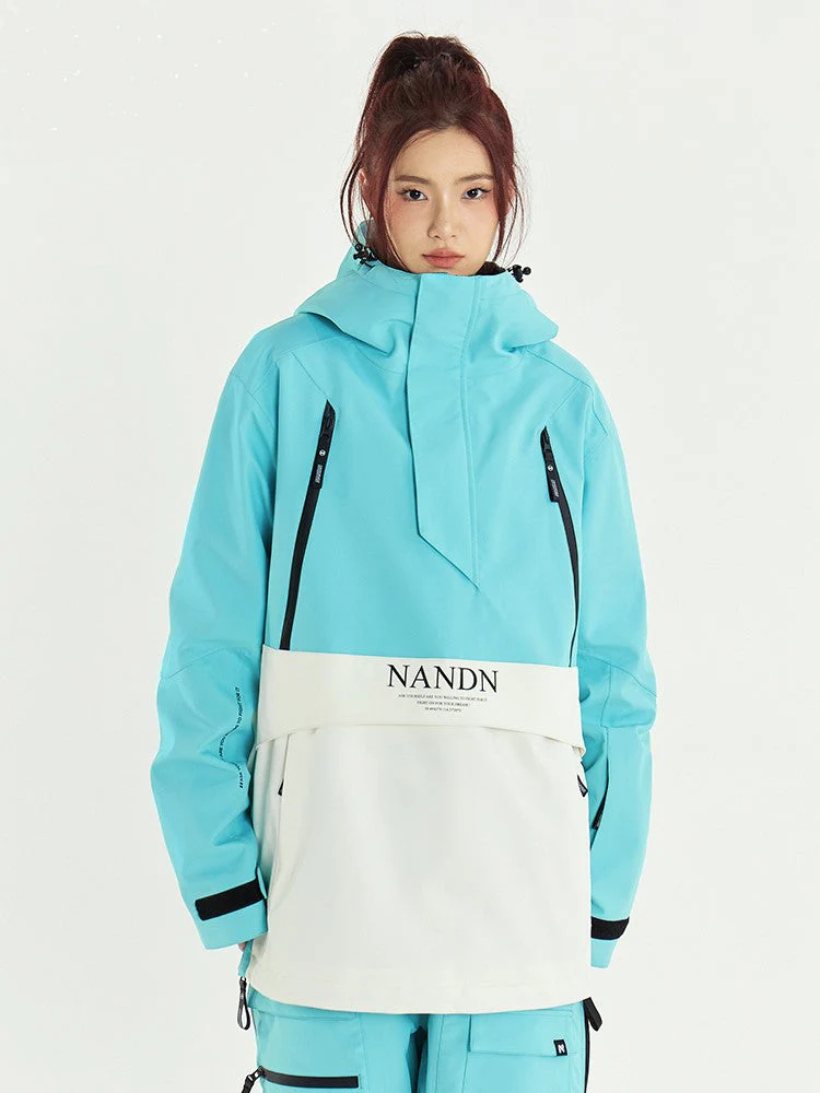 Men's Nandn Happy Holidays Snowboard Anorak Jacket - Image 8
