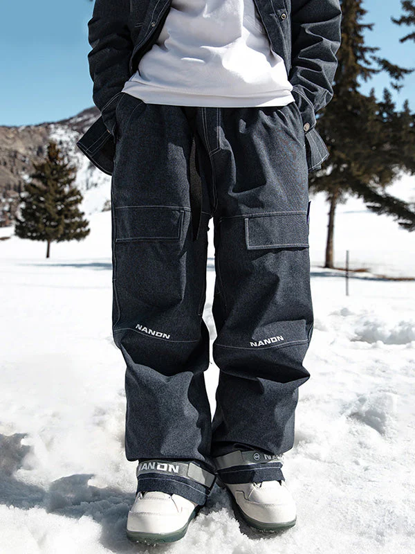 Men's Nandn Mountain Beast Denim Prime Baggy Snowboard Pants - Image 6