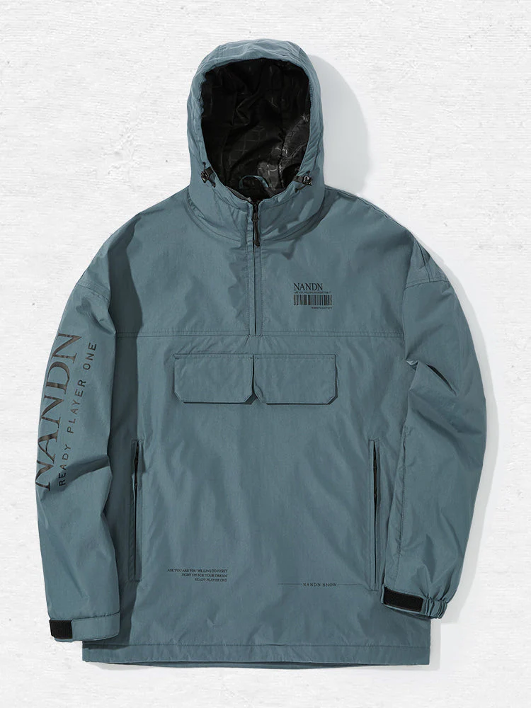 Men's Nandn Ready Player Snowboard Anorak Jacket - Image 11