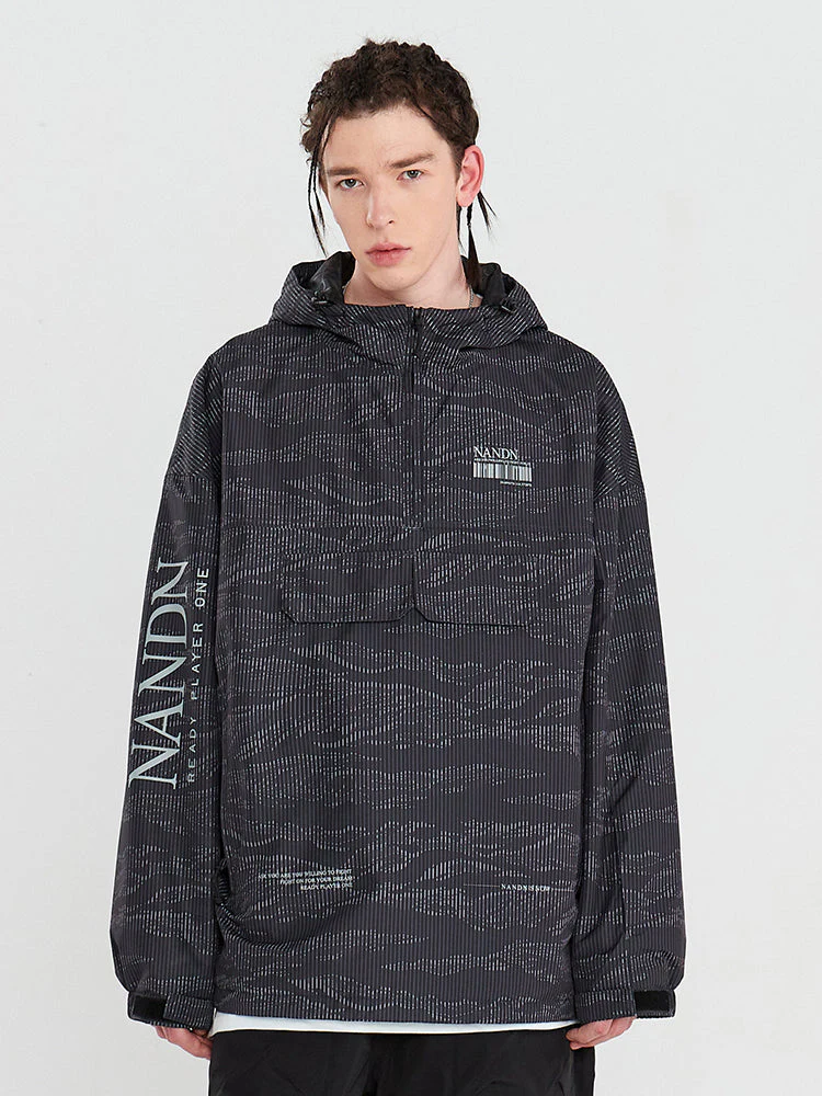 Men's Nandn Ready Player Snowboard Anorak Jacket - Image 4