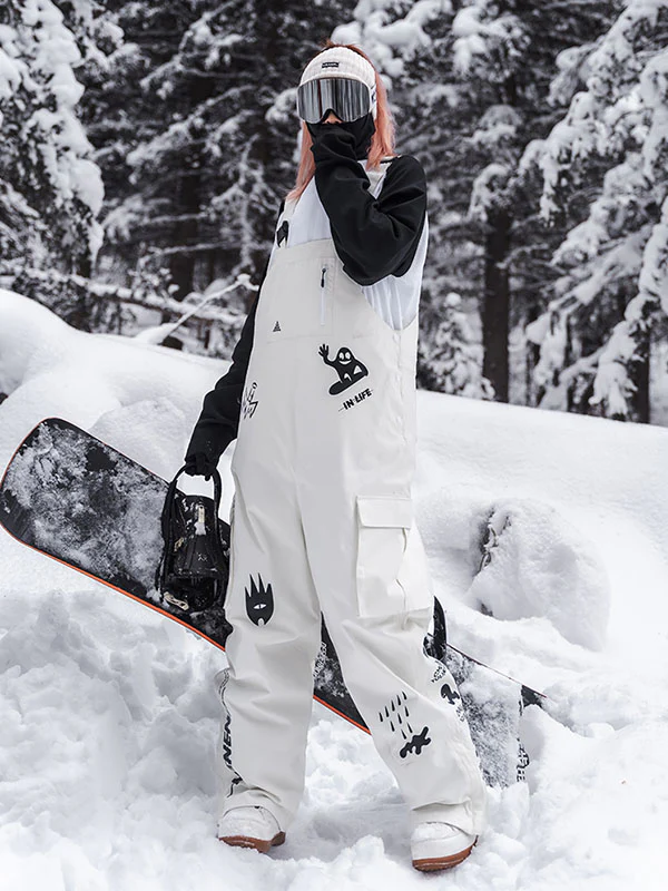 Women's Nandn SnowSlope Baggy Waterproof Snowboard Bibs - Image 7