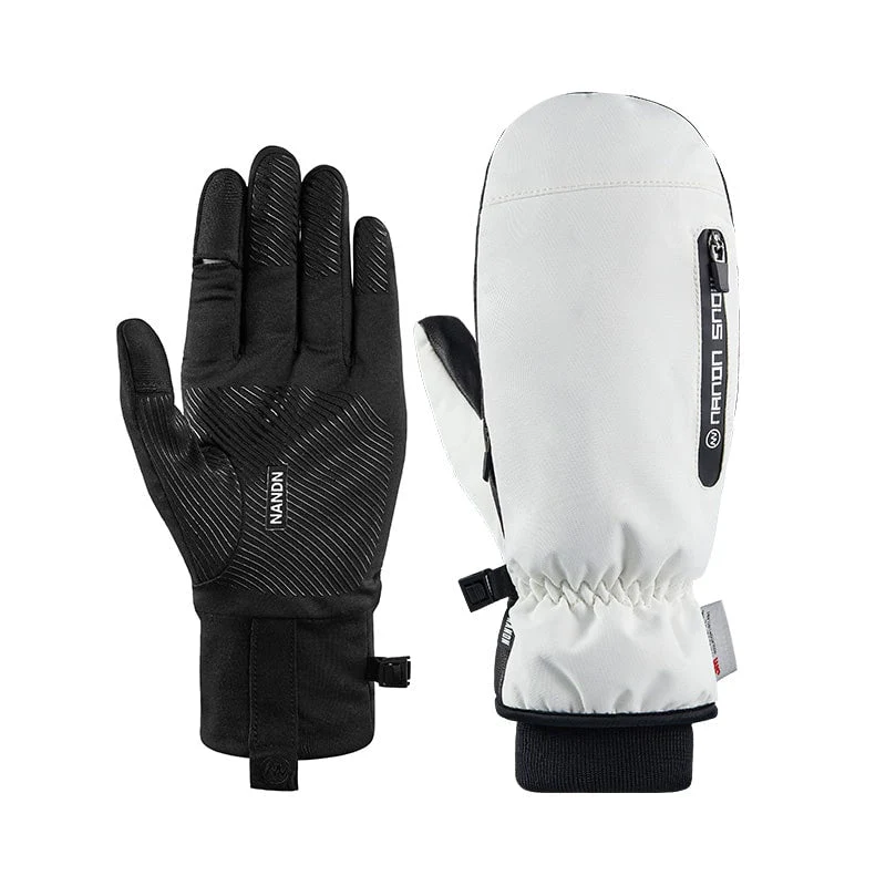 Men's Nandn Winter Mountain Shred All Weather Snow Mittens  With Additional 5 Finger Gloves - Image 12