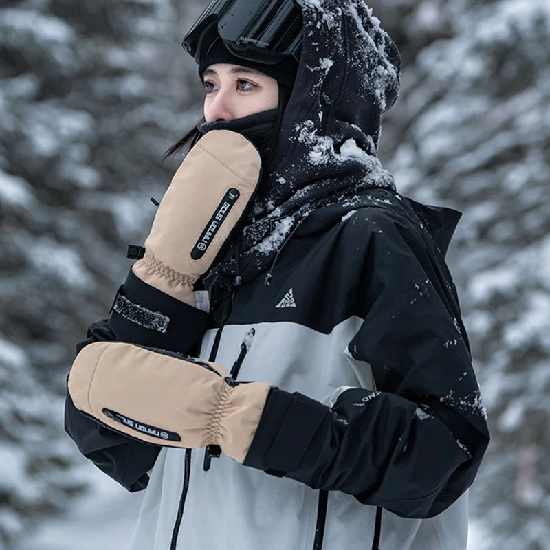 Men's Nandn Winter Mountain Shred All Weather Snow Mittens  With Additional 5 Finger Gloves - Image 4