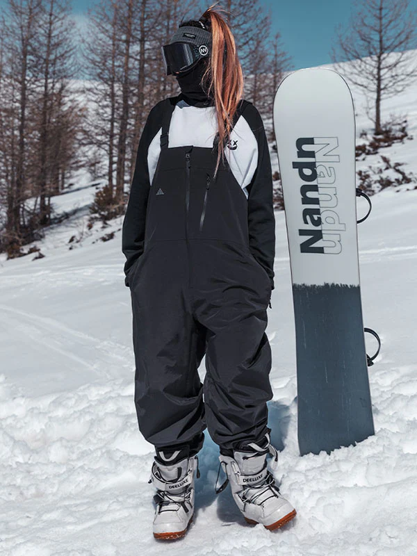 Men's Nandn Winter Star Baggy Mountain Snowboard Ski Bibs - Image 3