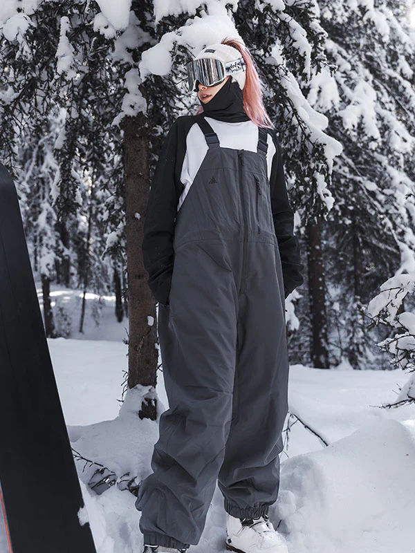 Men's Nandn Winter Star Baggy Mountain Snowboard Ski Bibs - Image 7