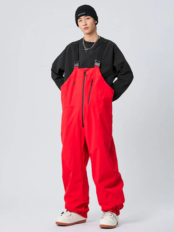 Men's Nandn Winter Star Baggy Mountain Snowboard Ski Bibs - Image 8