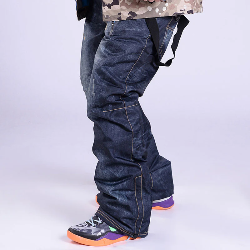 Men's Outdoor Denim Jeans Bibs Overall - Image 10