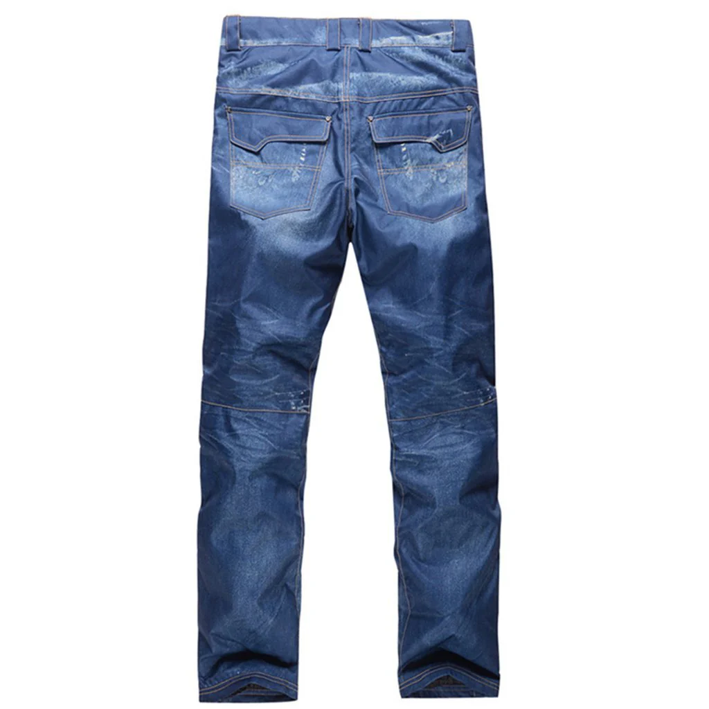 Men's Outdoor Denim Jeans Bibs Overall - Image 6