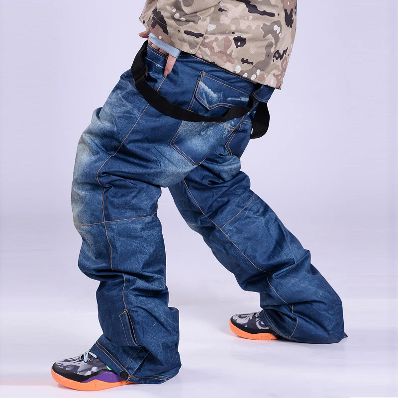 Men's Outdoor Denim Jeans Bibs Overall - Image 7