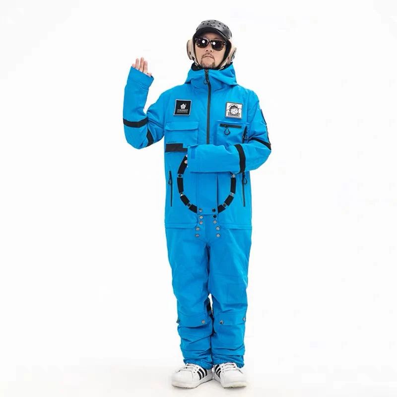 Men's PINGUP Nasa Space Station One Piece Snowboard Suits - Image 10