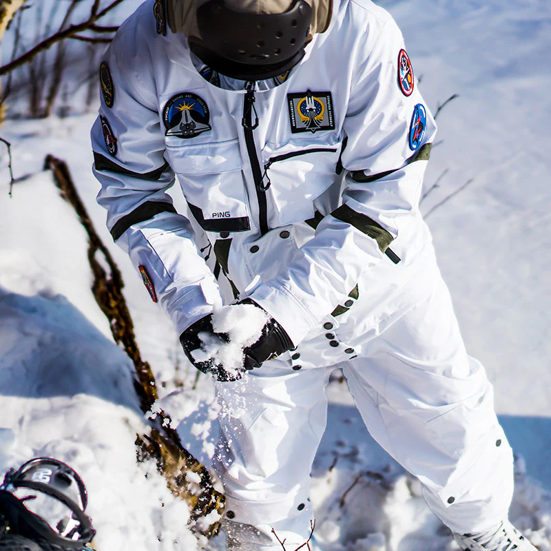 Men's PINGUP Nasa Space Station One Piece Snowboard Suits - Image 4