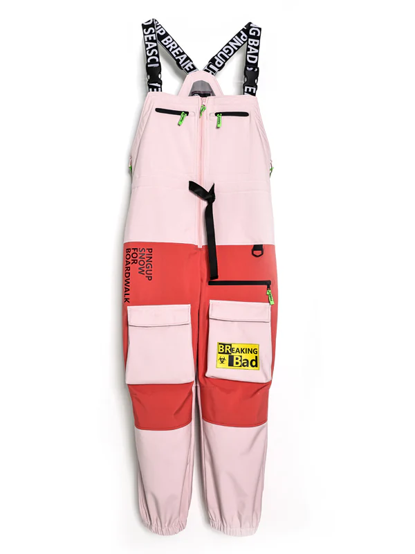 Men's Pingup Unisex Breaking Bad Snowboard Pants Bibs - Image 11