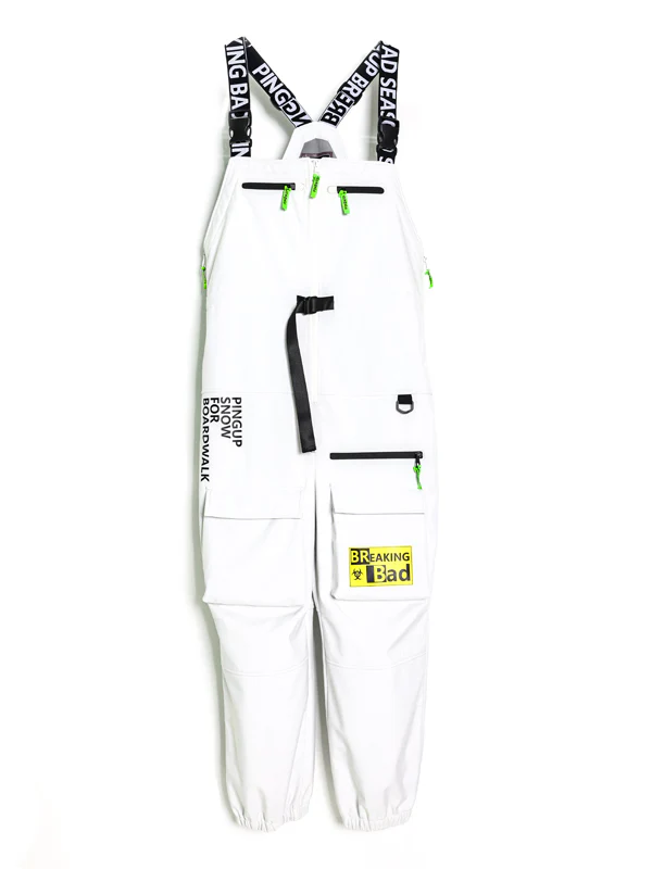 Men's Pingup Unisex Breaking Bad Snowboard Pants Bibs - Image 7