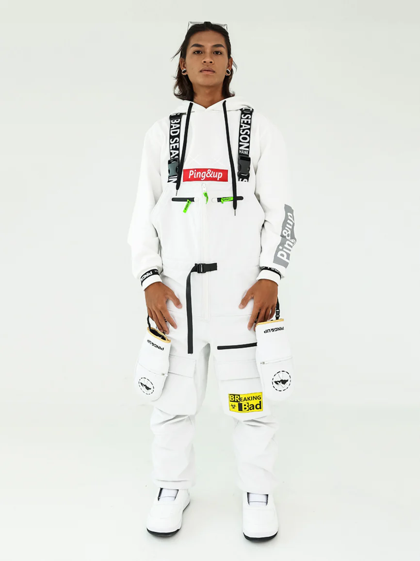 Men's Pingup Unisex Breaking Bad Snowboard Pants Bibs - Image 8