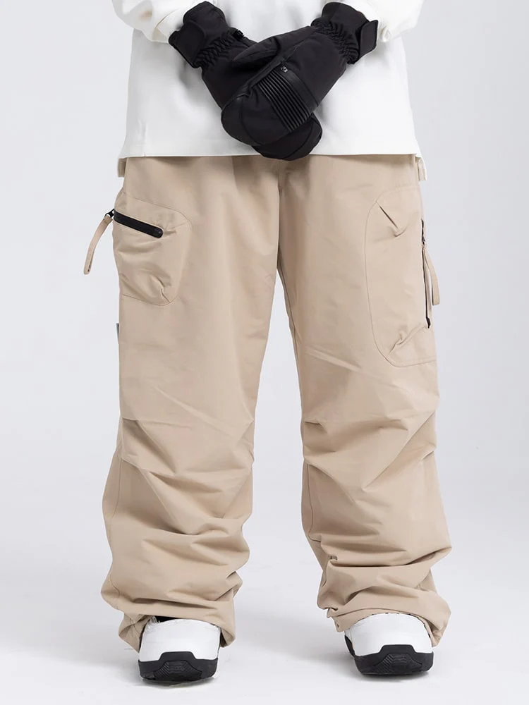 Men's Prime Mountain Baggy Snow Pants with Dual Side Cargo Pockets - Image 10