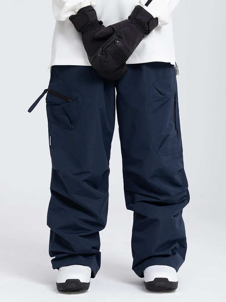 Men's Prime Mountain Baggy Snow Pants with Dual Side Cargo Pockets - Image 11