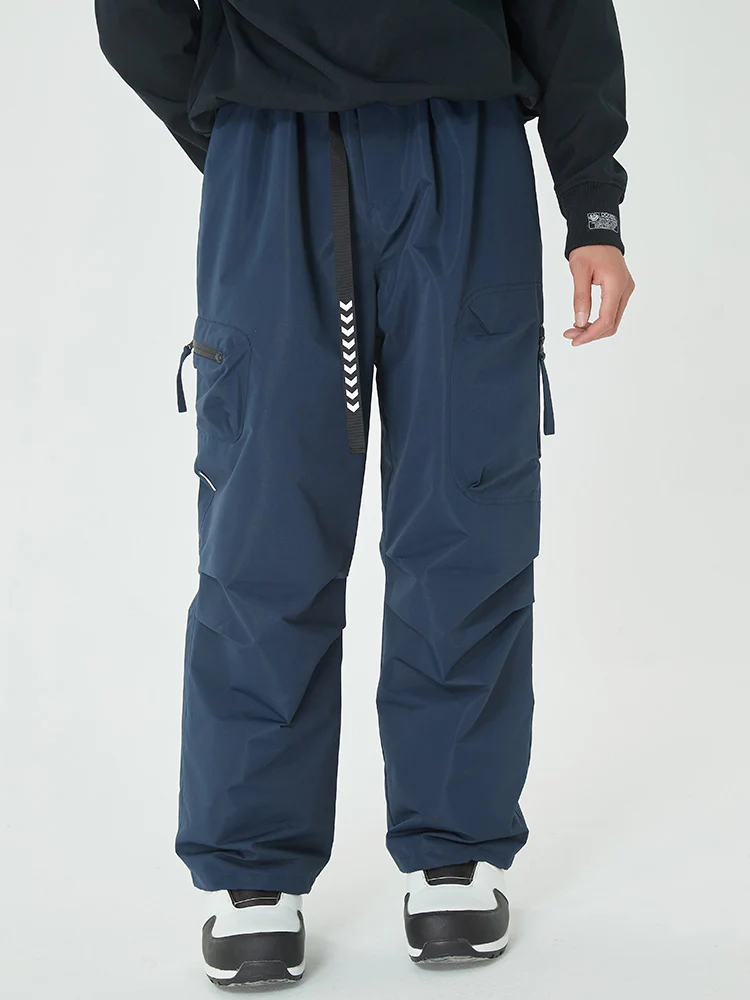Men's Prime Mountain Baggy Snow Pants with Dual Side Cargo Pockets - Image 14