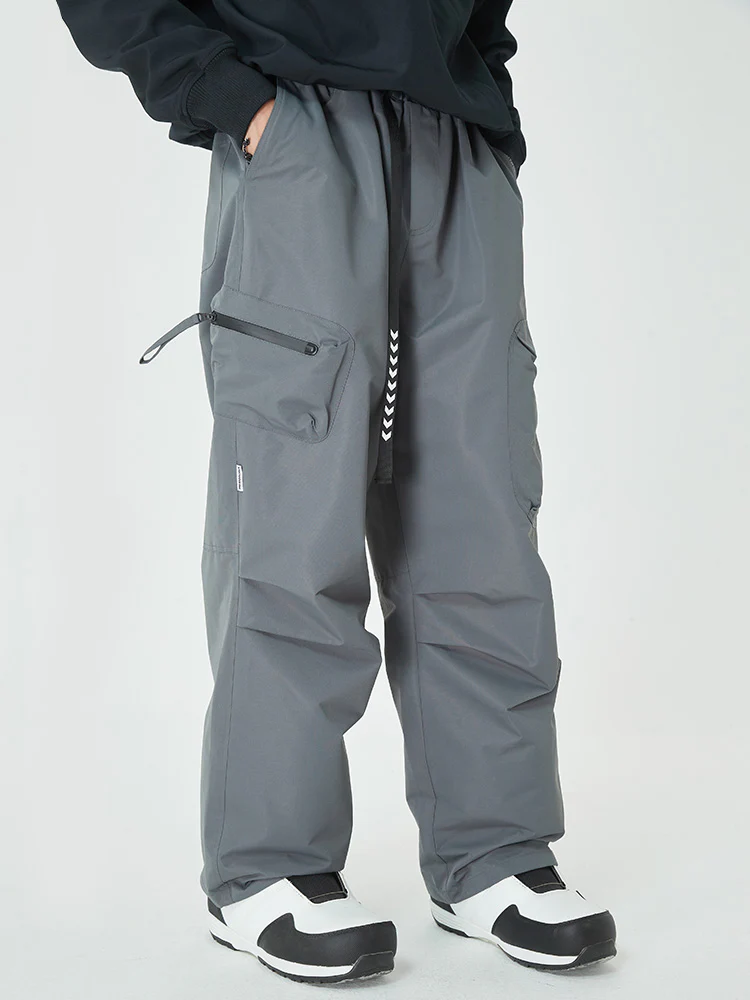 Men's Prime Mountain Baggy Snow Pants with Dual Side Cargo Pockets - Image 16
