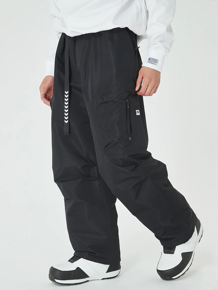 Men's Prime Mountain Baggy Snow Pants with Dual Side Cargo Pockets - Image 17