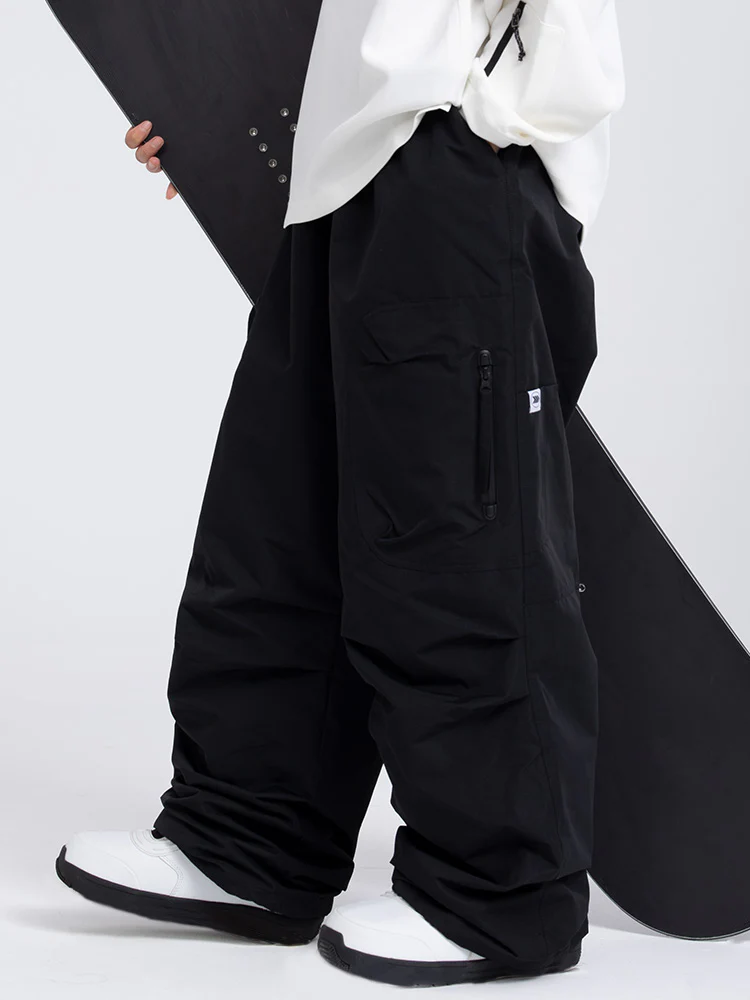 Men's Prime Mountain Baggy Snow Pants with Dual Side Cargo Pockets - Image 3