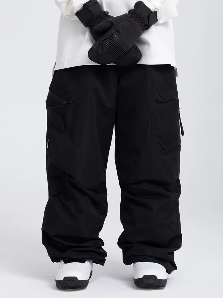 Men's Prime Mountain Baggy Snow Pants with Dual Side Cargo Pockets - Image 4