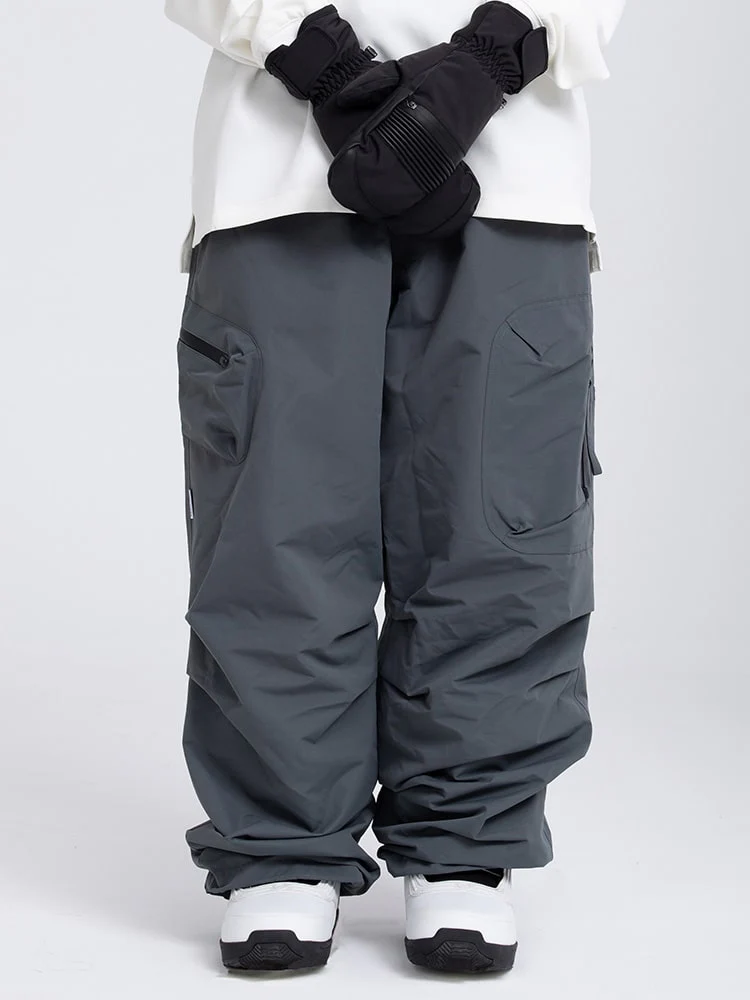 Men's Prime Mountain Baggy Snow Pants with Dual Side Cargo Pockets - Image 6