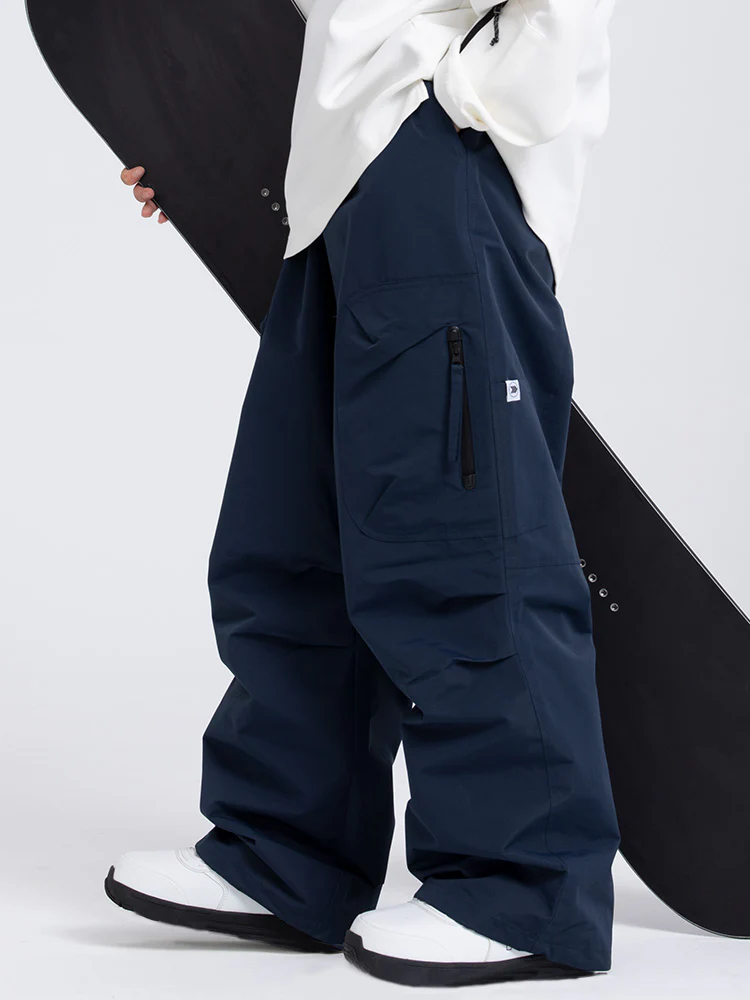 Men's Prime Mountain Baggy Snow Pants with Dual Side Cargo Pockets - Image 7