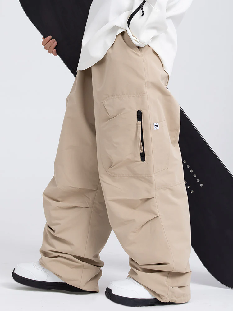 Men's Prime Mountain Baggy Snow Pants with Dual Side Cargo Pockets - Image 9