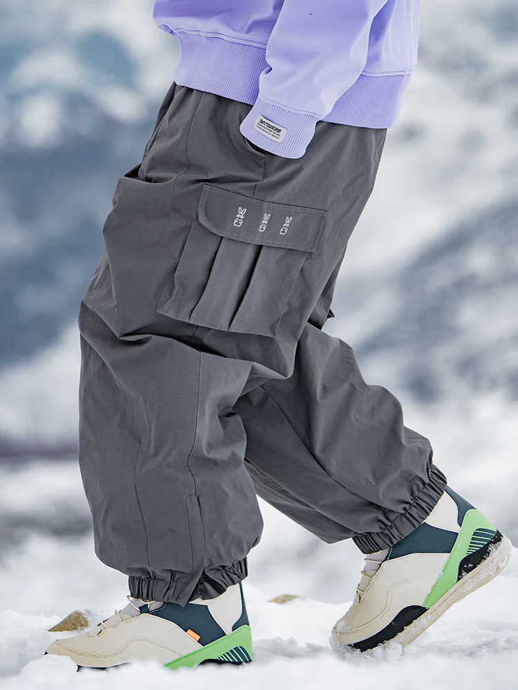 Men's Rabbit Snow StreetFlow Freestyle Cargo Baggy Snow Pants - Image 4
