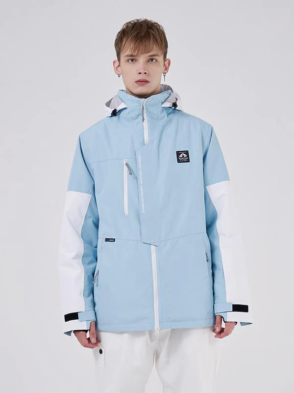 Men's RAWRWAR Powder Space Colorblock Sleeve Winter Parka Snow Jacket - Image 5