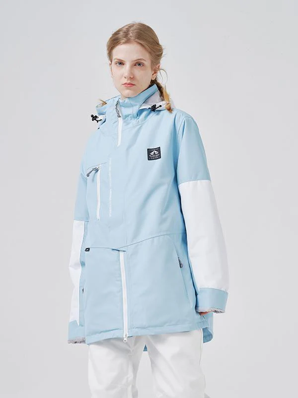 Men's RAWRWAR Powder Space Colorblock Sleeve Winter Parka Snow Jacket - Image 6