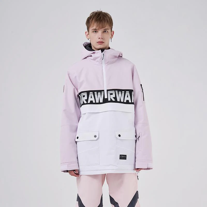 Men's RAWRWAR Powershot Cargo Half Zipper Snow Jacket with Removable Hem - Image 7