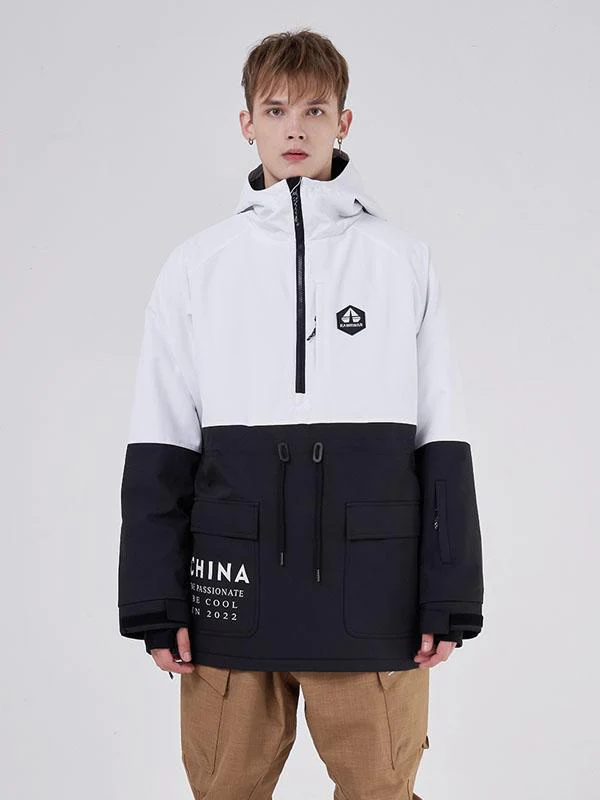 Men's RAWRWAR Winter Infinity Colorblock Parka Snow Jacket - Image 3