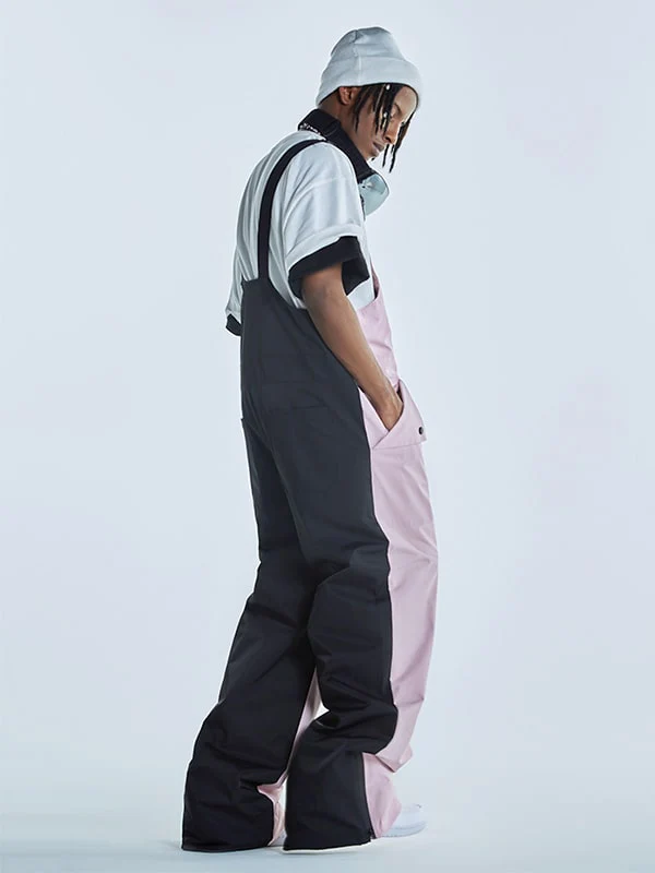 Men's RenChill Pink & Black Harmony Winter Adventure Snow Bibs - Image 2