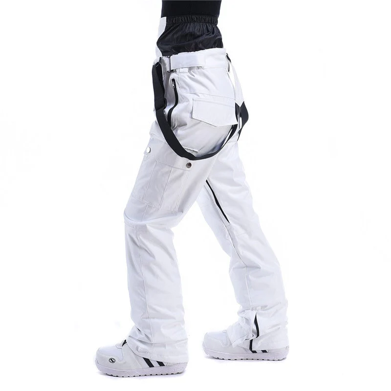 Men's RIIVIYELE Winter Mountain Snow Pants Ski Bibs - Image 4