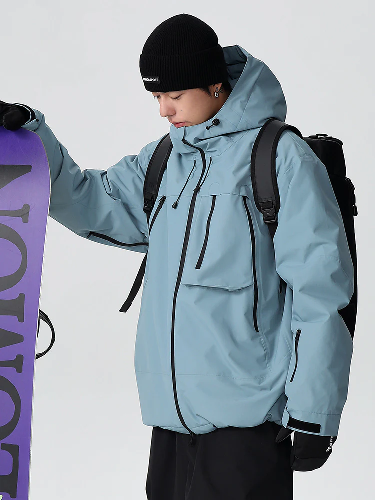 Men's Searipe Durable Mountain Pro All-Terrain Baggy Snow Jacket - Image 3