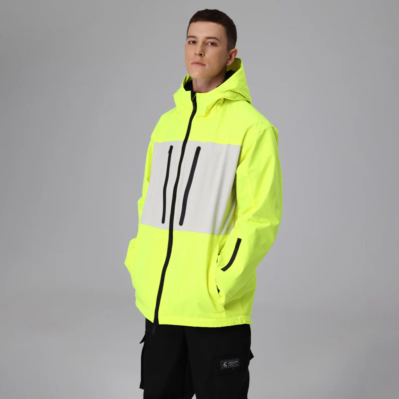 Men's Searipe Independent Colorblock Windbreaker Snow Jacket - Image 10
