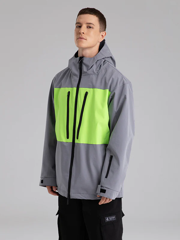 Men's Searipe Independent Colorblock Windbreaker Snow Jacket - Image 5