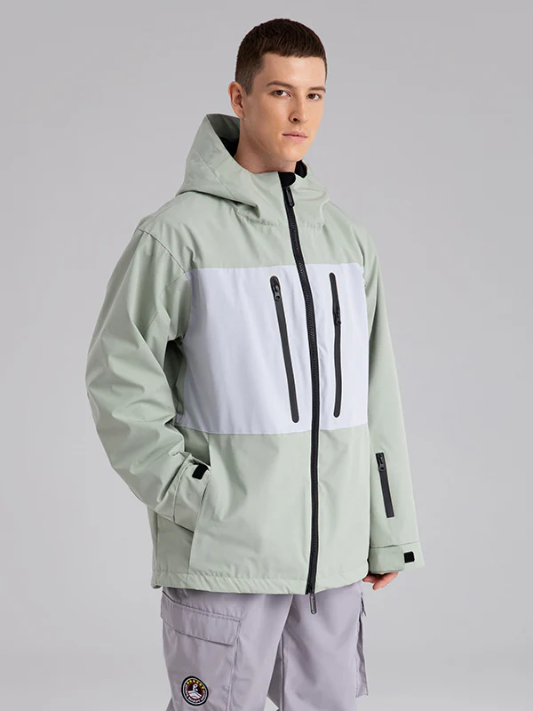 Men's Searipe Independent Colorblock Windbreaker Snow Jacket - Image 6