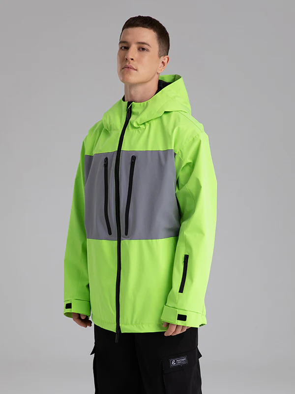 Men's Searipe Independent Colorblock Windbreaker Snow Jacket - Image 7