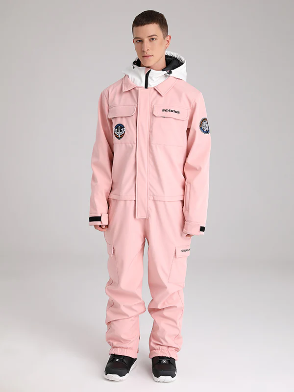 Men's Searipe Mountain Slope Star One Piece Snowsuit Ski Jumpsuit - Image 5