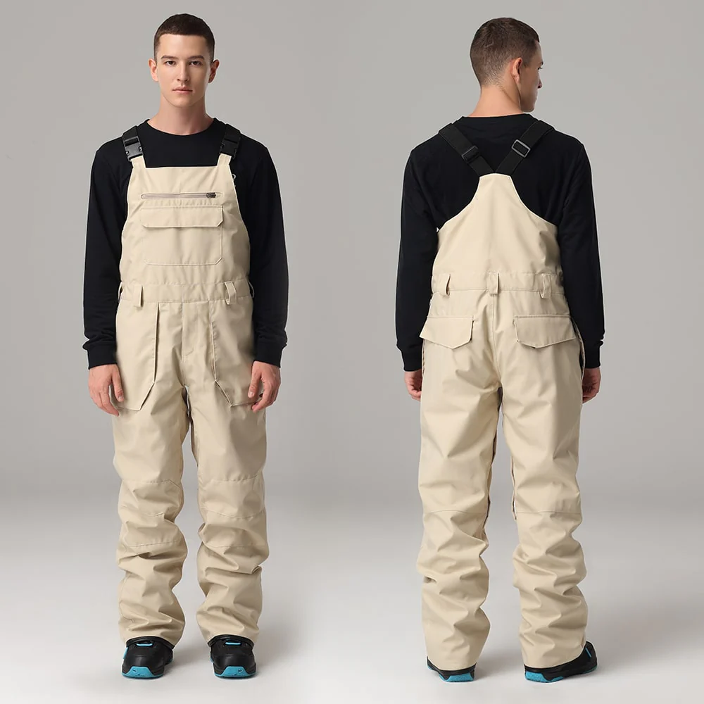 Men's Searipe Mountain Terry Winter Snow Pants Overall Snowboard Bibs - Image 4