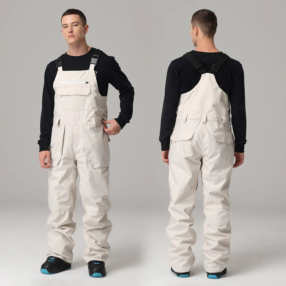 Men's Searipe Mountain Terry Winter Snow Pants Overall Snowboard Bibs - Image 5